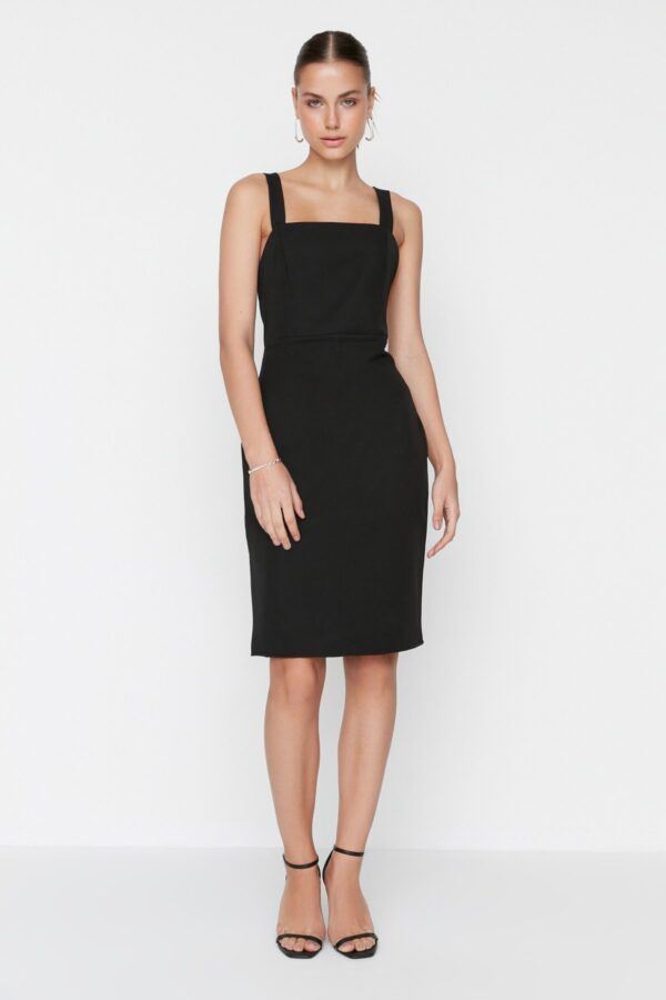 Trendyol Black Strappy Woven Woven Dress