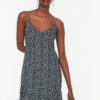 Trendyol Black Strappy szőtt ruha