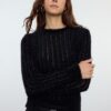 Trendyol Black Thin Transparent Knitwear Sweater