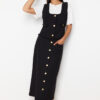 Trendyol Black Tweed Vest Skirt Woven Bottom Top Set