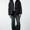 Trendyol Black Unisex Oversize Fit Inner Suspender Winter Puffer Jacket