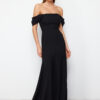 Trendyol Black Woven Elegant Evening & Graduation Dress