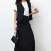 Trendyol Black Woven Fabric Long Pencil Skirt