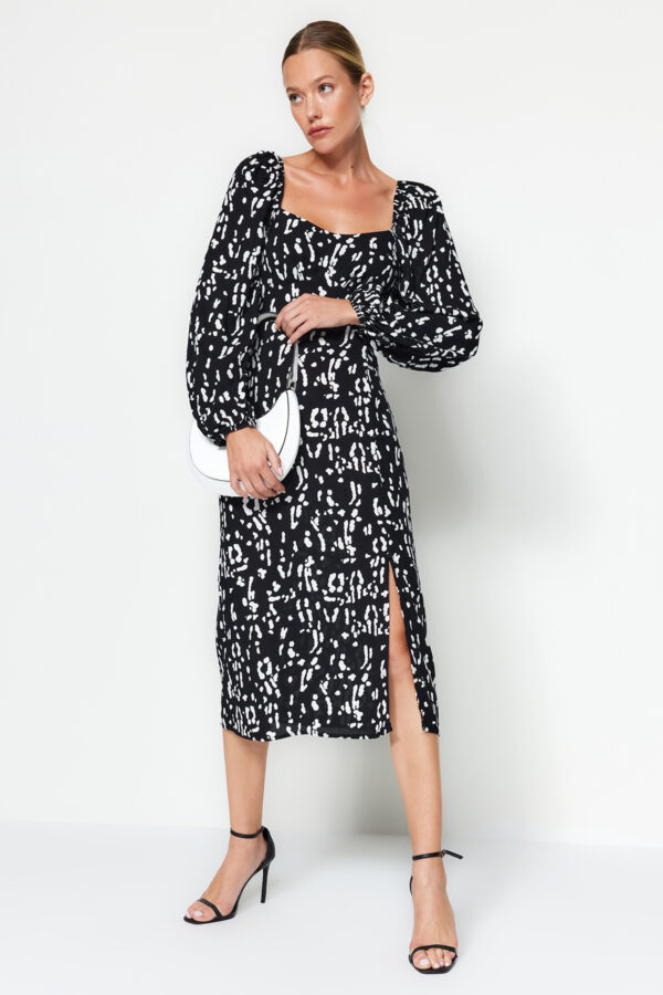 Trendyol Black geometrikus mintás