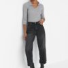 Trendyol Black magas derekú ballonos farmer