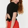 Trendyol Blouse - Black - Slim fit