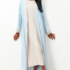 Trendyol Blue Color Block Long Woven Dressless One Piece Cap & Abaya & Abaya