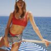 Trendyol Blue Denim Tassel Denim Beach Shorts