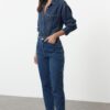 Trendyol Blue High Waist Mom Jeans