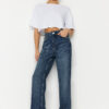 Trendyol Blue More Sustainable Ripped High Waist Wide Leg Jeans