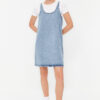 Trendyol Blue Oversize Mini Denim Dress