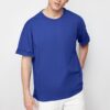 Trendyol Blue Oversize/Wide Basic Cut 100% Cotton T-Shirt