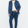 Trendyol Blue Relax Fit Boyfriend Jeans Denim Pants