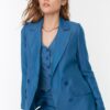Trendyol Blue Woven Buttoned Blazer Jacket