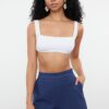 Trendyol Blue Woven Linen Blend 100% Cotton Beach Shorts & Bermuda