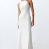 Trendyol Bridal White Shiny Stone Woven Long Wedding / Wedding Night Evening Dress