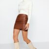 Trendyol Brown Imitation Leatherette With Rayon inner lining