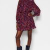 Trendyol Brown Limited Edition Flounce Detailed Chiffon Woven Winter Dress