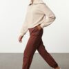 Trendyol Brown Loose Jogger Thin Knitted Sweatpants