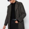 Trendyol Brown Regular Fit Cachet kabát