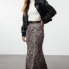 Trendyol Brown*001 Body-Sit Fish Shape Flexible Skirt