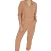 Trendyol Camel Towel Knitted Tracksuit Set