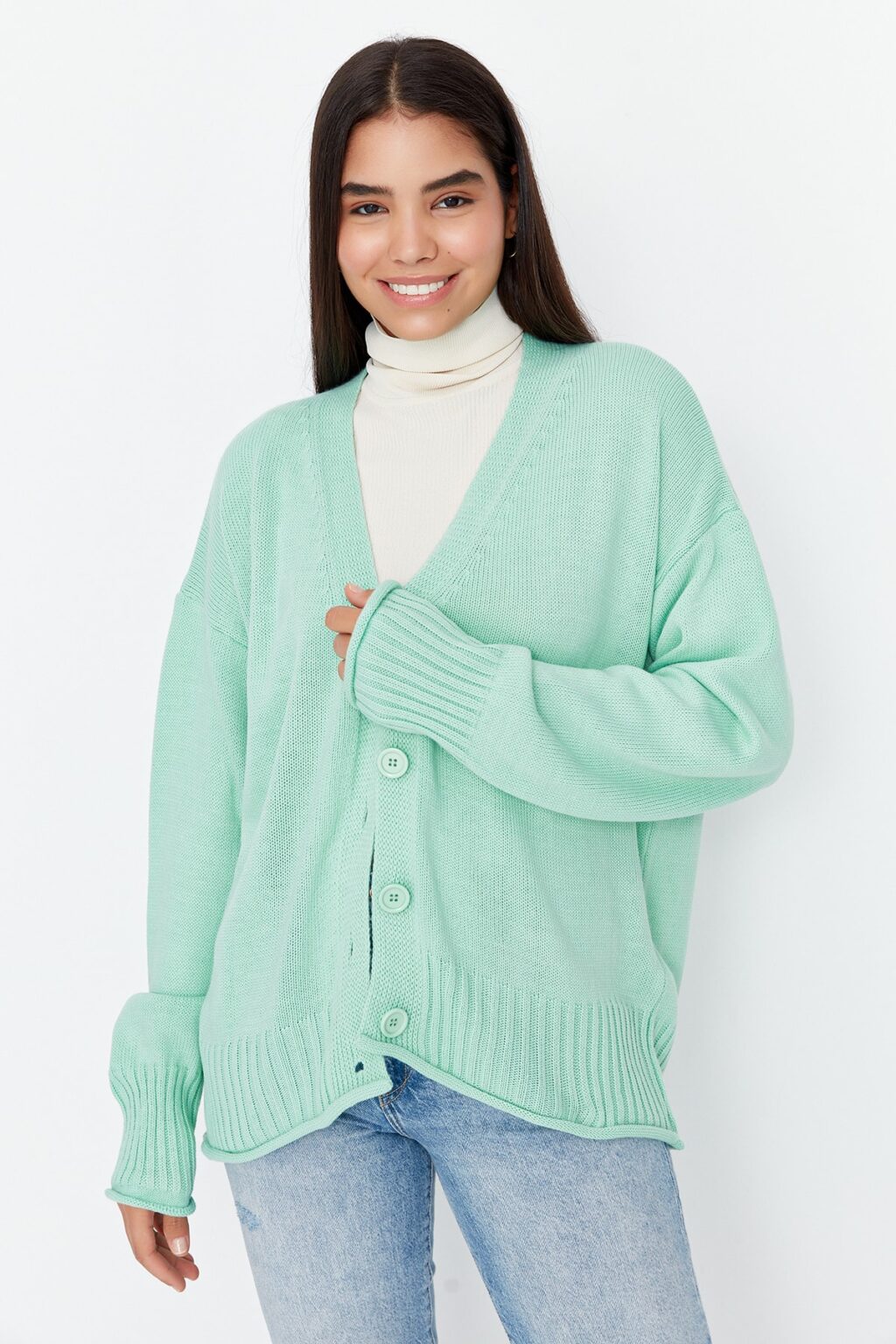 Trendyol Cardigan - Blue - Regular fit