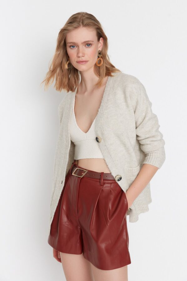 Trendyol Cardigan - Gray - Regular fit