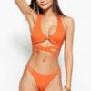 Trendyol Cinnamon Piping magas lábú bikini alsó