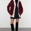 Trendyol Claret Red Basic Soft Textured Knitwear Cardigan