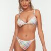Trendyol Colorful Checkered Bikini Bottoms