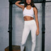 Trendyol Creamy White Wide Waist Elastic Extra Compression Full Length Knitted Sports Leggings
