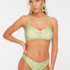Trendyol Crispy Floral Print Bikini Bottoms