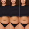 Trendyol Curve Black 3-Pack Cotton Plus Size String Panties