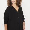 Trendyol Curve Black Button részletesen kidolgozott kötöttáru Cardigan