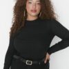 Trendyol Curve Black Knitted Body