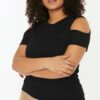 Trendyol Curve Black Knitted Cut-Out Detailed Knitted Blouse