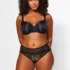 Trendyol Curve Black Mesh Detailed Panties