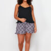 Trendyol Curve Black Strap Patterned Knitted Pajamas Set