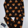 Trendyol Curve Black Teddy Bear Patterned T-shirt-Jogger Knitted Pajama Set