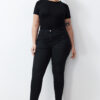 Trendyol Curve Black Thinning Effect Super Stretchy High Waist Skinny Jeans