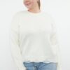 Trendyol Curve Ecru Crew Neck Destroy Detailed Knitwear Sweater