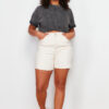 Trendyol Curve Ecru Mom Shorts & Bermuda