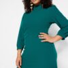 Trendyol Curve Emerald Green A-line mini szőtt ruha