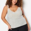 Trendyol Curve Gray Strap Fine Knitwear Glitter Blouse