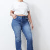 Trendyol Curve Light Blue More Sustainable High Waist Flare Jeans