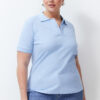 Trendyol Curve Light Blue Polo Neck T-shirt
