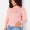 Trendyol Curve Pink Crew Neck Knitwear Blouse
