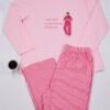 Trendyol Curve Pink Striped Crew Neck Knitted Pajama Set