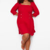 Trendyol Curve Red Woven Dress